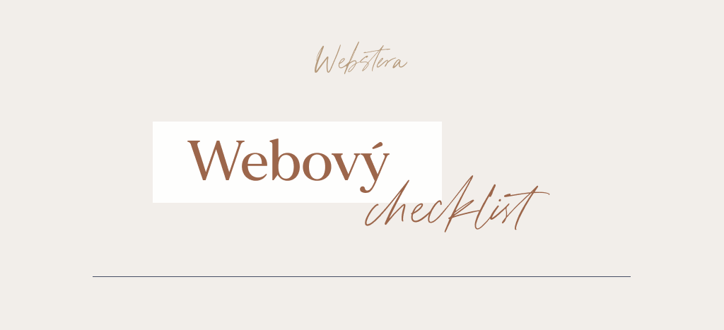 Checklist weby